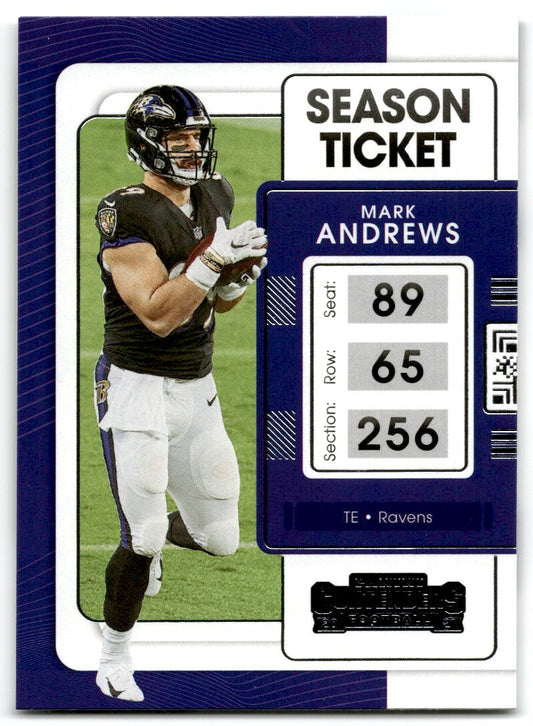 2021 Panini XR Mark Andrews Baltimore Ravens #9