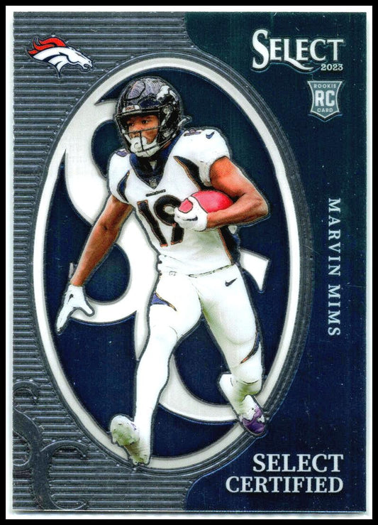 2023 Panini Select Select Certified Rookies #CRO-MMI Marvin Mims Denver Broncos