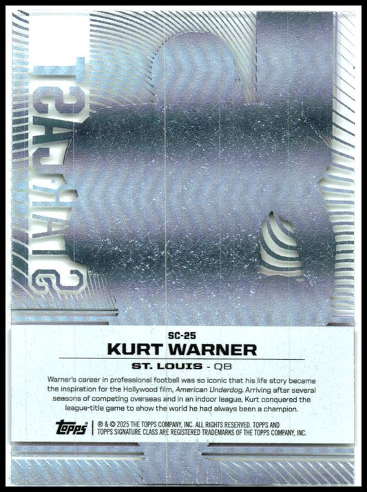 2024 Topps Signature Class Star Cast #SC-25 Kurt Warner St. Louis Rams