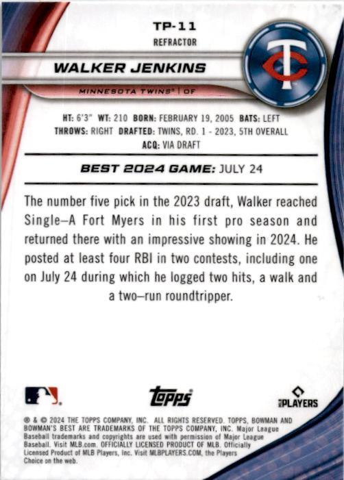 2024 bowman's best Refractor #TP-11 Walker Jennkins