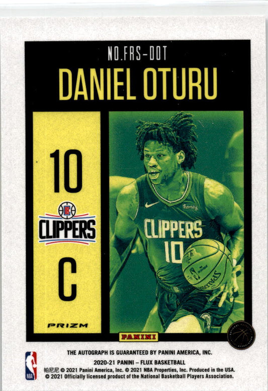 2020 Flux #FRS-DOT Daniel Oturu Auto Los Angeles Clippers