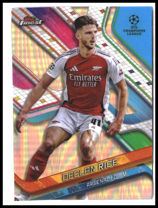 Declan Rice #41 2024-25 Finest UEFA Club Competitions Refractor
