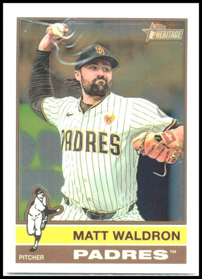 2025 Topps Heritage Chrome #497 Matt Waldron Padres