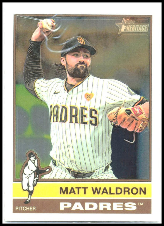 2025 Topps Heritage Chrome #497 Matt Waldron Padres