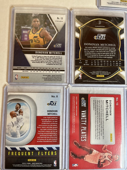 9 Assorted Donovan Mitchell Cards. Cleveland Cavaliers great haul of cards!!!
