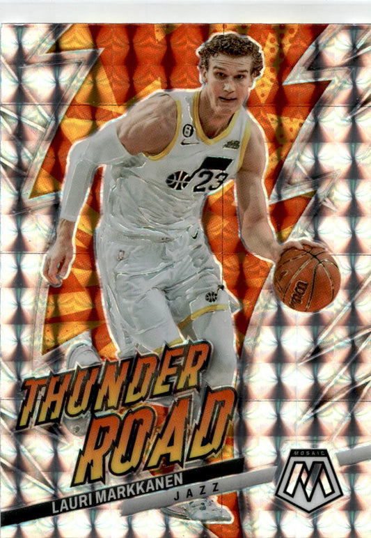 2022-23 Mosaic Thunder Road Prizm #7 Lauri Markkanen Jazz