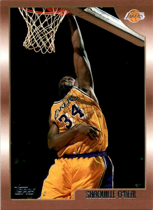1998-99 Topps #175 Shaquille O'Neal Los Angeles Lakers