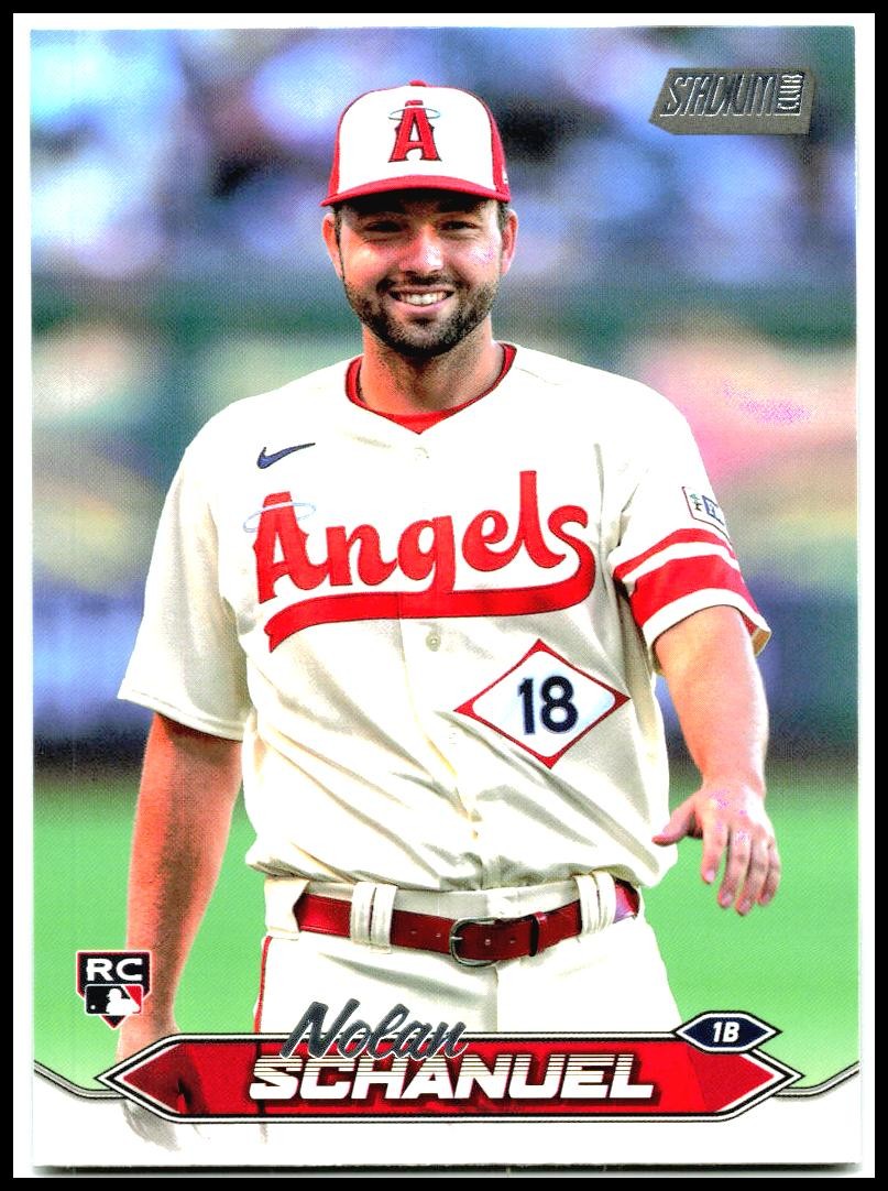 2024 Stadium Club #42 Nolan Schanuel Rookie Los Angeles Angels