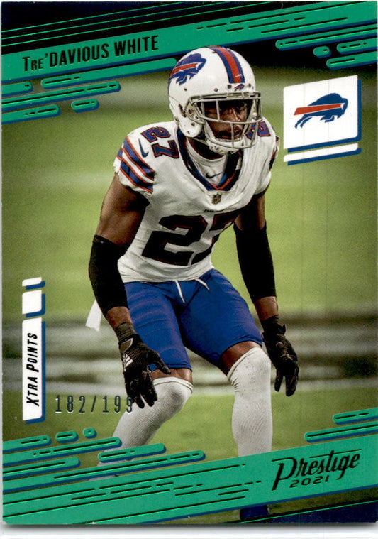 2021 Panini Prestige Xtra Points Green #19 Tre'Davious White 182/199  Buffalo Bi