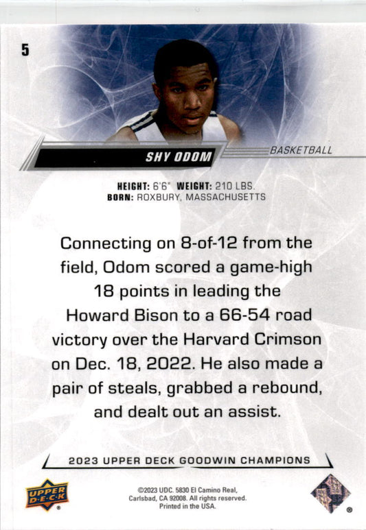 2023 Upper Deck Goodwin Champions #5 Shy Odom