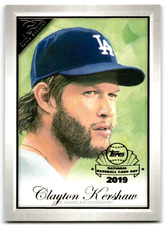 2019 Topp Gallery National Baseball Card Day Clayton Kershaw Los Angeles Dodgers