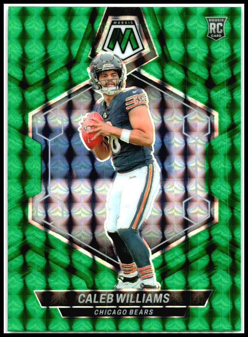 2024 Panini Mosaic Mosaic Green #301 Caleb Williams Chicago Bears
