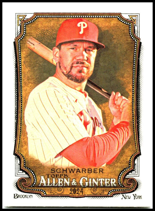 2024 Topps Allen & Ginter #306 Kyle Schwarber Philadelphia Phillies