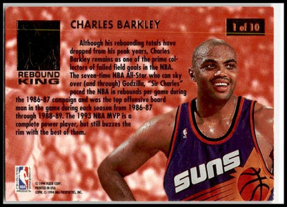 1993-1994 Fleer Ultra Rebound King #1 Charles Barkley Suns