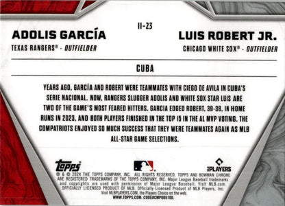 2024 Bowman Chrome International Impact #II-23 Luis Robert Jr. / Adolis García