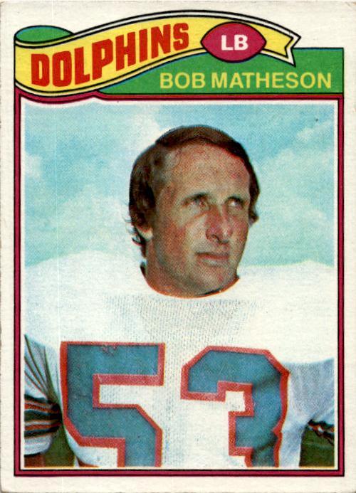 1977 Topps #352 Bob Matheson Miami Dolphins