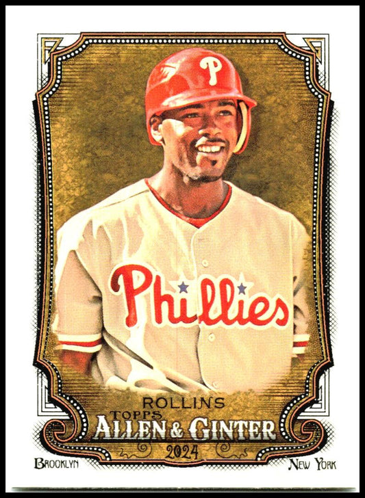 2024 Topps Allen & Ginter #103 Jimmy Rollins Philadelphia Phillies