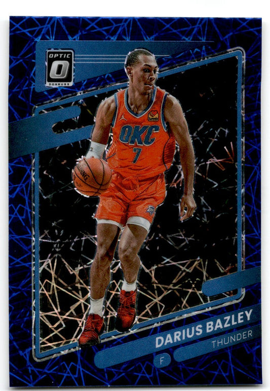 2021-22 Donruss Optic  Blue Velocity Darius Bazley Oklahoma City Thunder #27