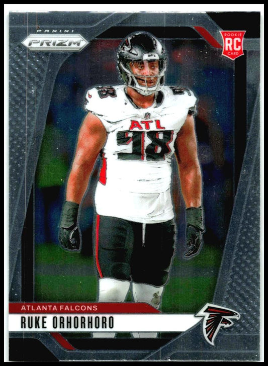 2024 Panini Prizm #386 Ruke Orhorhoro Rookie Atlanta Falcons