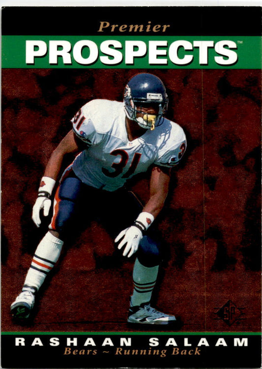 1995 SP #12 Rashaan Salaam Rookie Chicago Bears