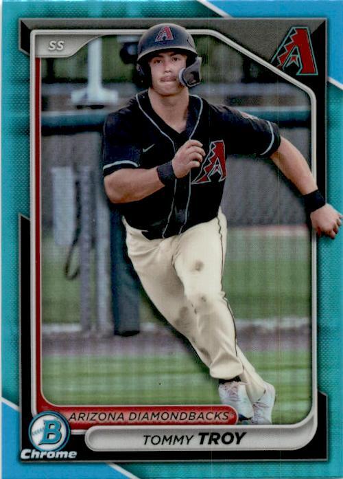 2024 Bowman Draft Chrome Sky Blue #BDC-111 Tommy Troy Arizona Diamondbacks
