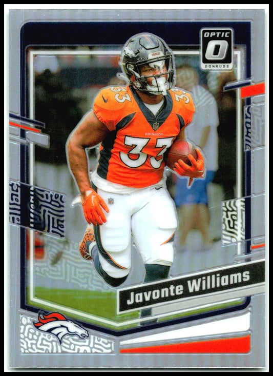 2023 Donruss Optic Holo #54 Javonte Williams Denver Broncos