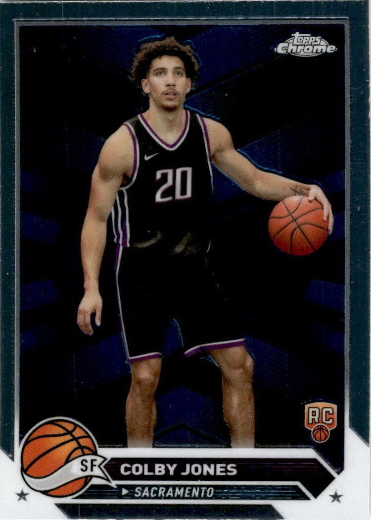 2023-24 Topps Chrome Basketball #91 Colby Jones Rookie Sacramento Kings