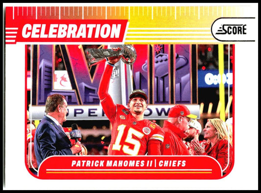 2024 Score Celebration #C-PMS Patrick Mahomes II Kansas City Chiefs