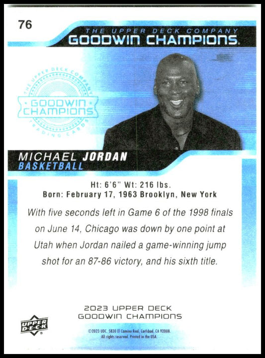 2023 Upper Deck Goodwin Champions #76 Michael Jordan
