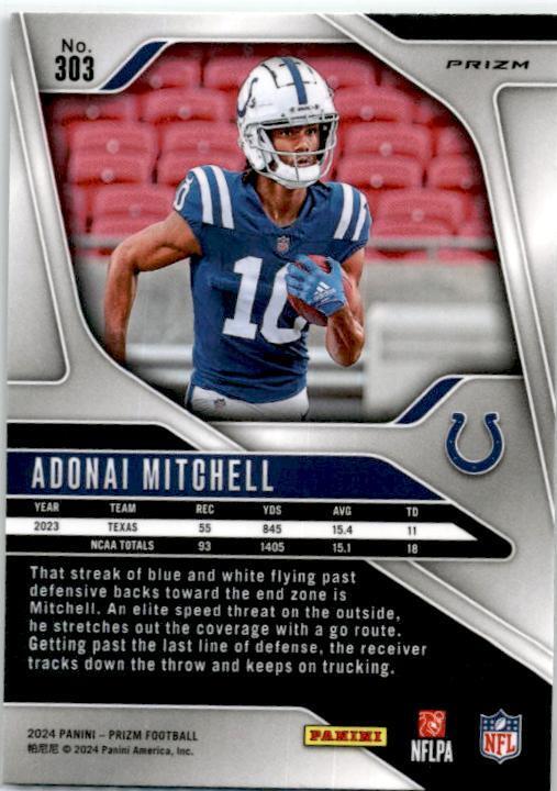 2024 Panini Prizm #303 Adonai Mitchell Green