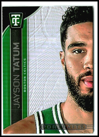 2024-25 Panini Totally Certified Portraits #14 Jayson Tatum Boston Celtics