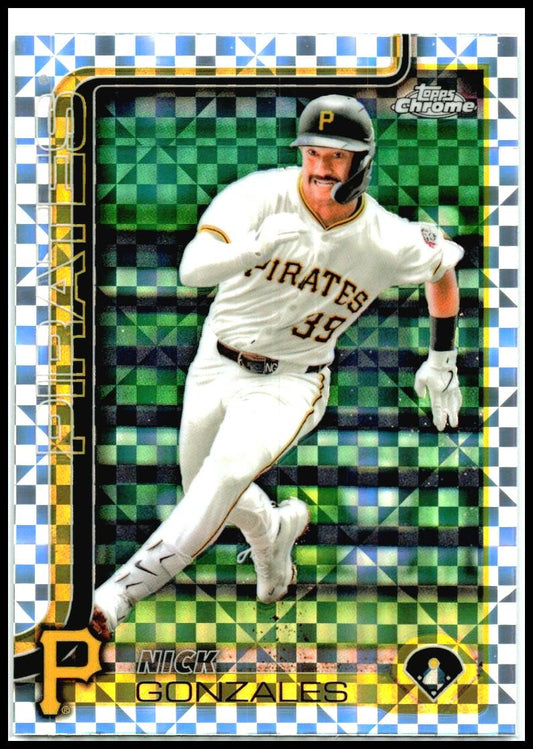 2025 Topps X-Fractor #542 Nick Gonzales Pittsburgh Pirates