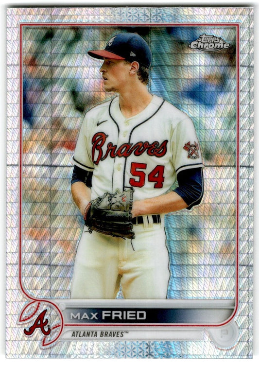 2022 Topps Chrome Prism Refractor Max Fried Atlanta Braves #75