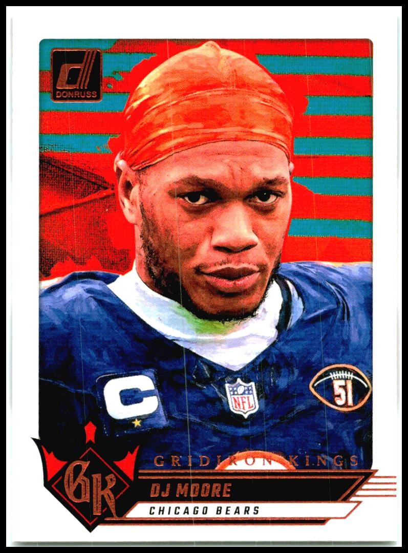 2024 Donruss Gridiron Kings #8 DJ Moore Chicago Bears