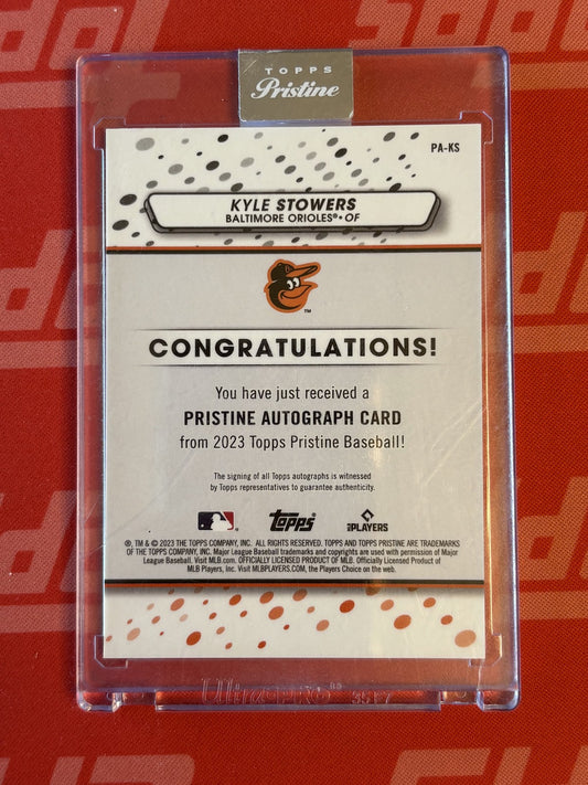 2023 Topps Pristine Pristine Autographs #PA-KS Kyle Stowers Auto Orioles