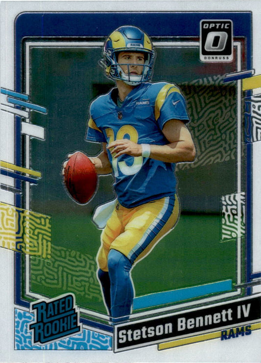 2023 Donruss Optic #267 Stetson Bennett Los Angeles Rams