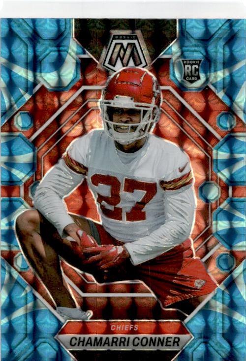 2023 Panini Mosaic Reactive Blue Mosaic #298 Chamarri Conner Rookie Chiefs