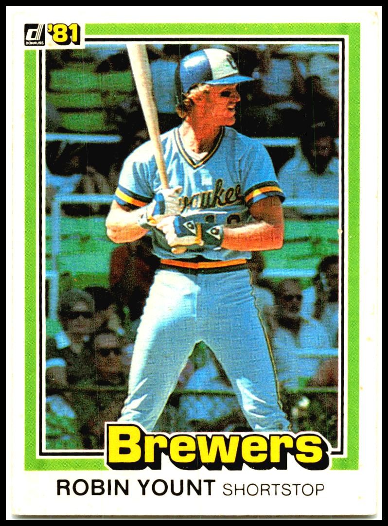 1981 Donruss #323 Robin Yount Milwaukee Brewers