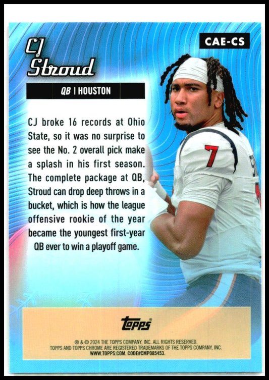 2024 Topps Chrome Chrome All-Etch Pink Refractor #CAE-CS CJ Stroud Texans