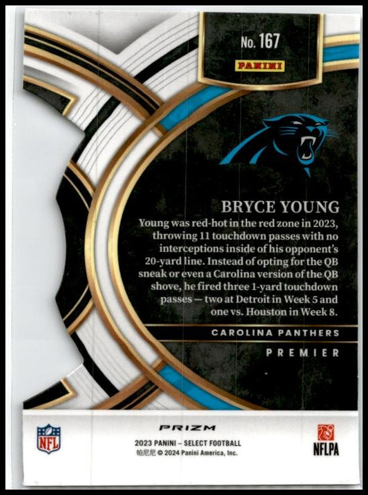2023 Panini Select Black and Red Prizms Die Cuts #167 Bryce Young Rookie