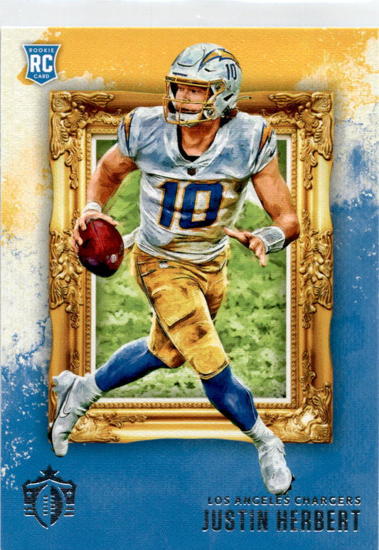 2020 Panini Chronicles Gridiron Kings #GK-3 Justin Herbert RC  Los Angeles Charg