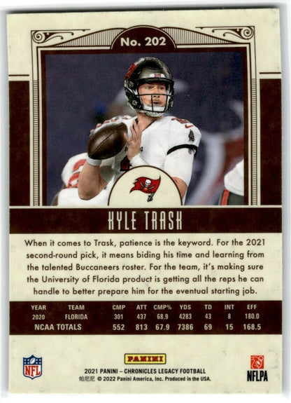 2021 Legacy Kyle Trask Rookie Tampa Bay Buccaneers #202