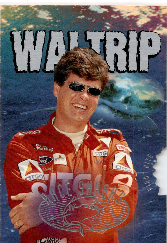 1997 Wheels Race Sharks #12 Michael Waltrip Wood Brothers Racing