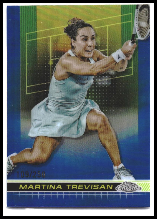 2024 Topps Chrome #52 Martina Trevisan Blue Refractor #/250