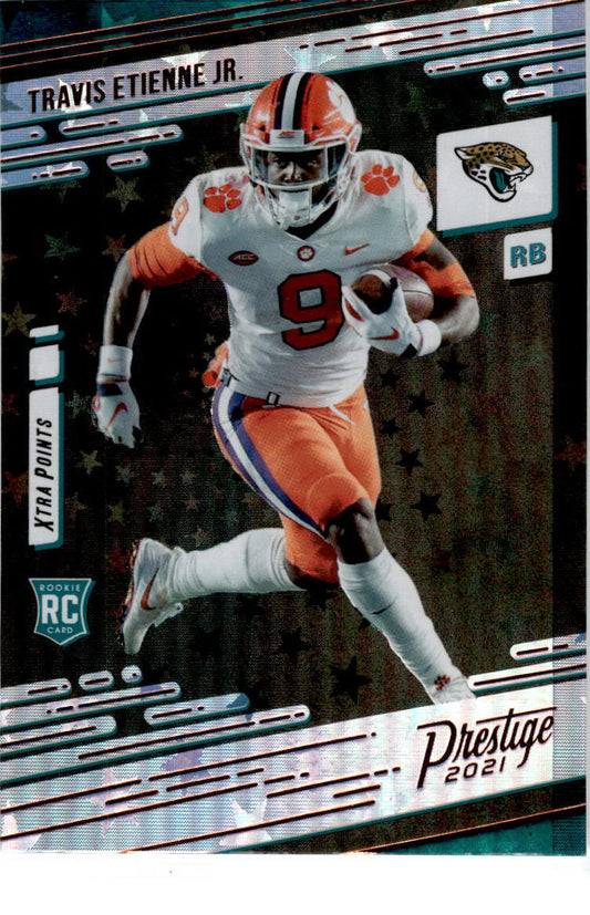 2021 Panini Prestige Xtra Points Astral #208 Travis Etienne Jr. Jacksonville Jag