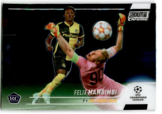 2022 Topps Stadium Club Chrome UCL Felix Mambimbi Rookie BSC Young Boys #37