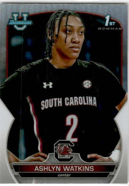 2022-23 Bowman University Chrome Refractor #73 Ashlyn Watkins Gamecocks