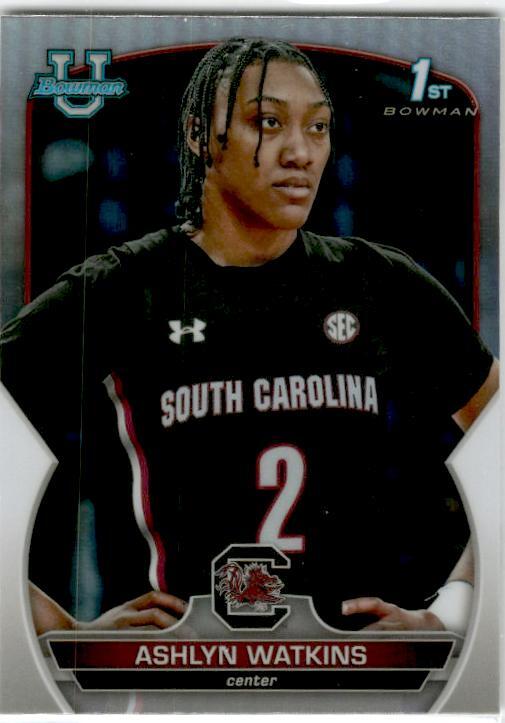 2022-23 Bowman University Chrome Refractor #73 Ashlyn Watkins Gamecocks