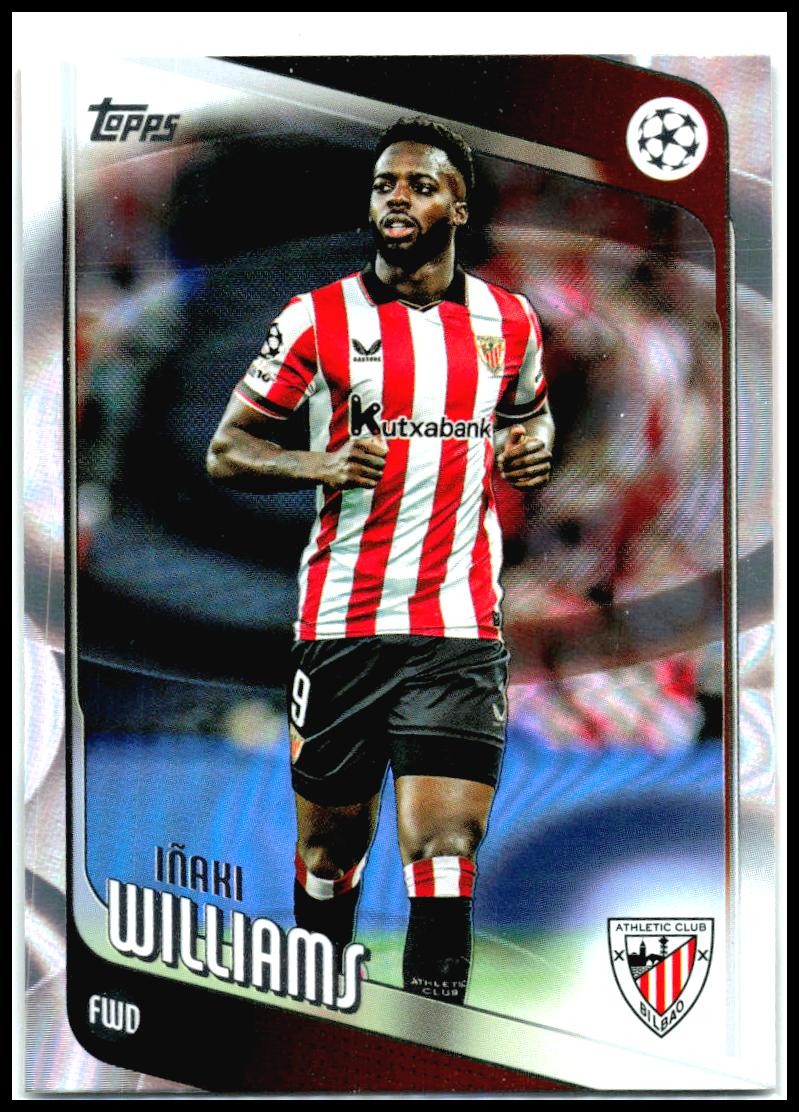 2025-26 Topps UEFA Club Competitions Raindrops #20 Iñaki Williams Bilbao