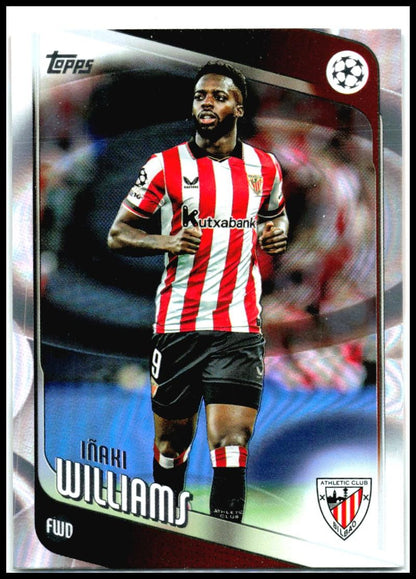 2025-26 Topps UEFA Club Competitions Raindrops #20 Iñaki Williams Bilbao